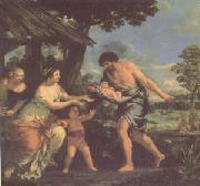 Pietro da Cortona Romulus and Remus Brought Back by Faustulus (mk05) oil painting artist